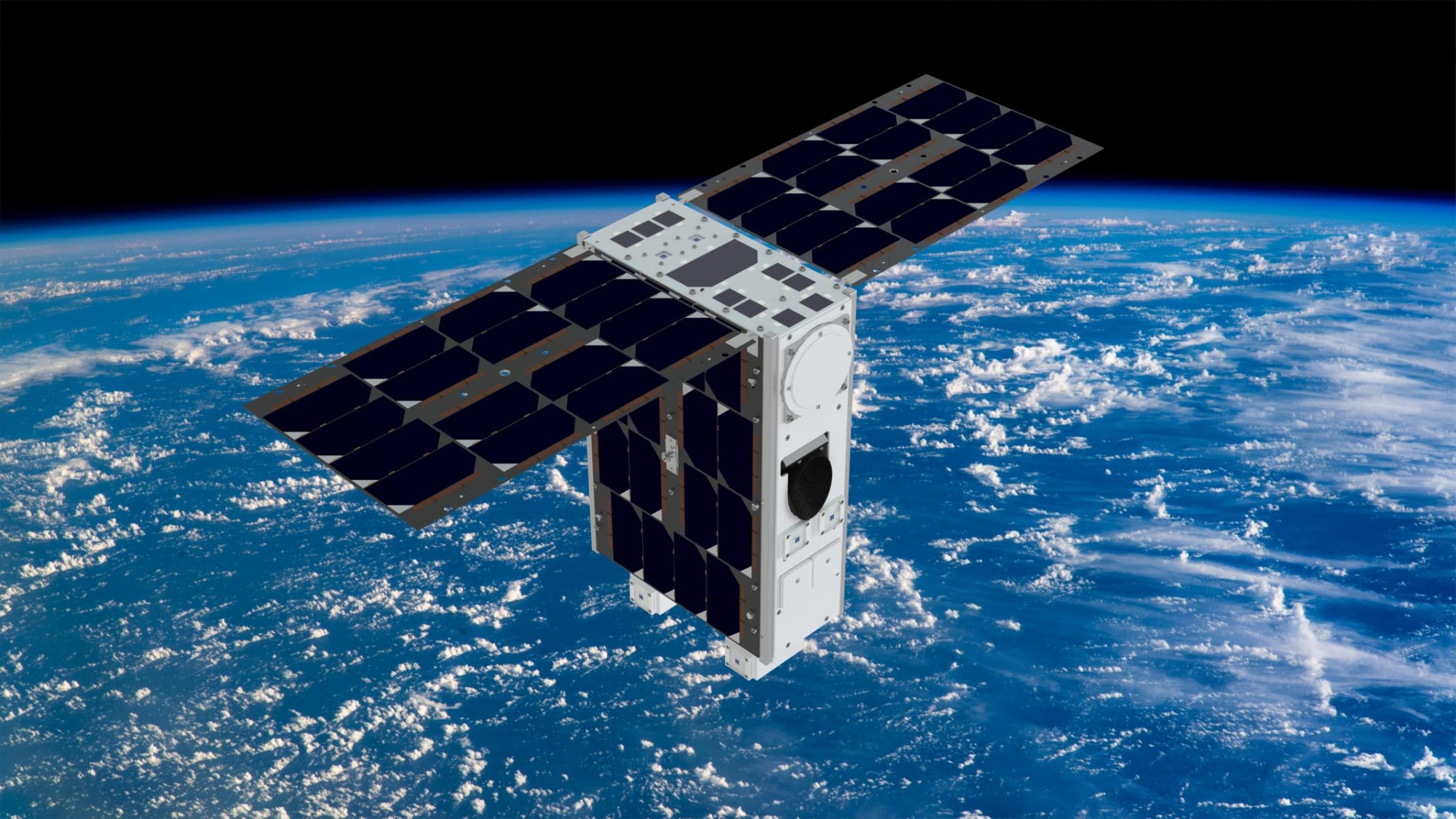 Künstlerische Darstellung des 6U CubeSats EIVE 