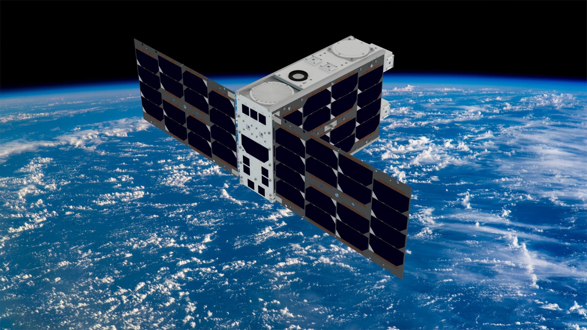 Künstlerische Darstellung des 6U CubeSats EIVE 