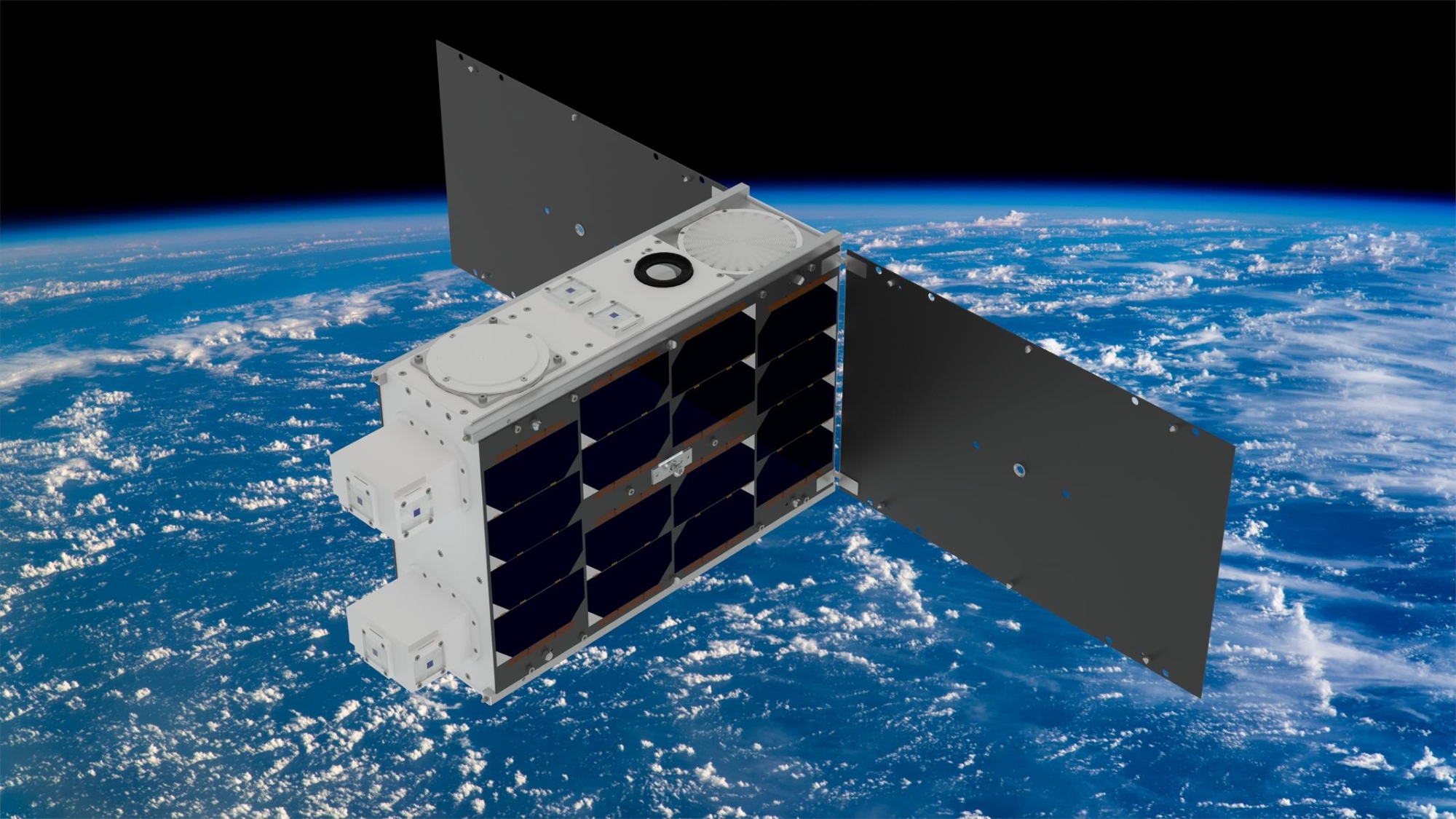 Künstlerische Darstellung des 6U CubeSats EIVE 