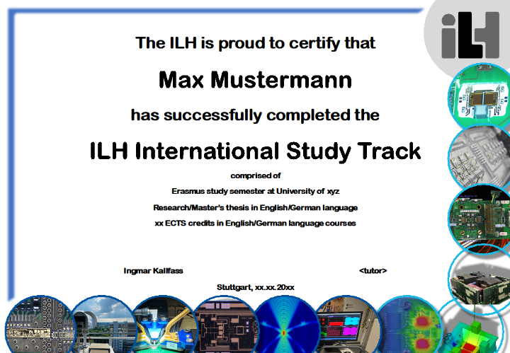 Certificate of the ILH International Track